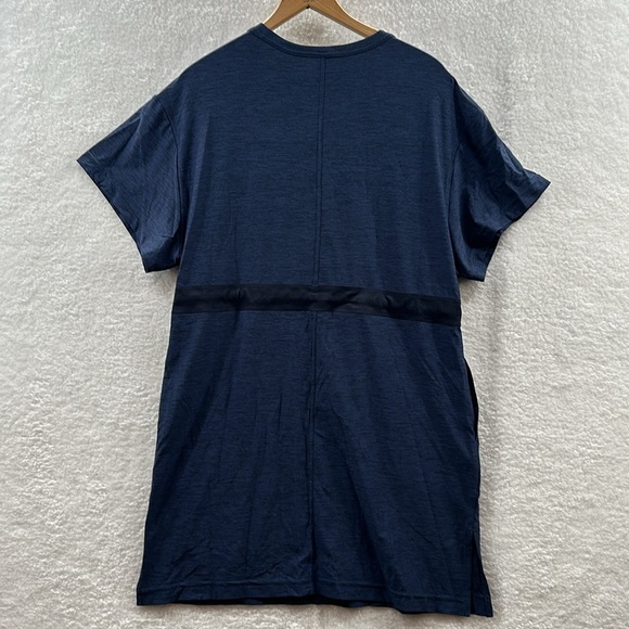 Athleta Corss Current Coverup Dress Swim Sport Beach Blue Cinch Waist Summer XS - Picture 9 of 11